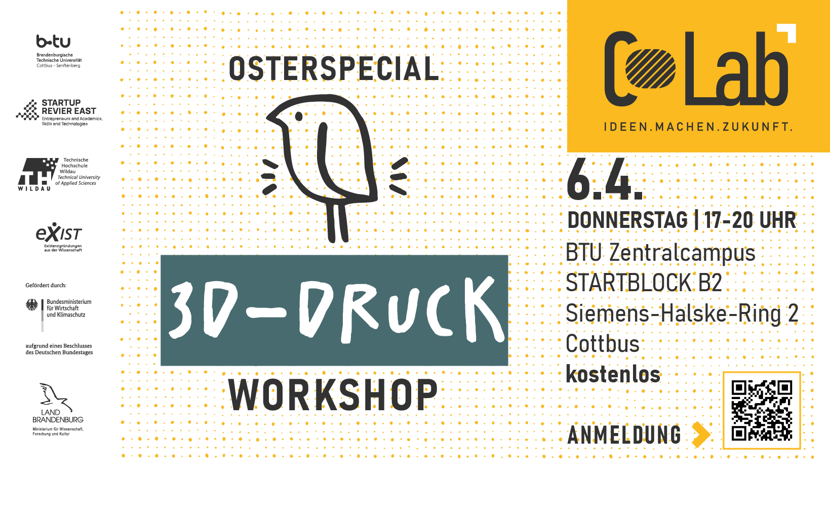 Grafik 3D-Druck Workshop Osterspecial